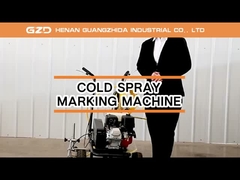 Cold spray floor marking machine